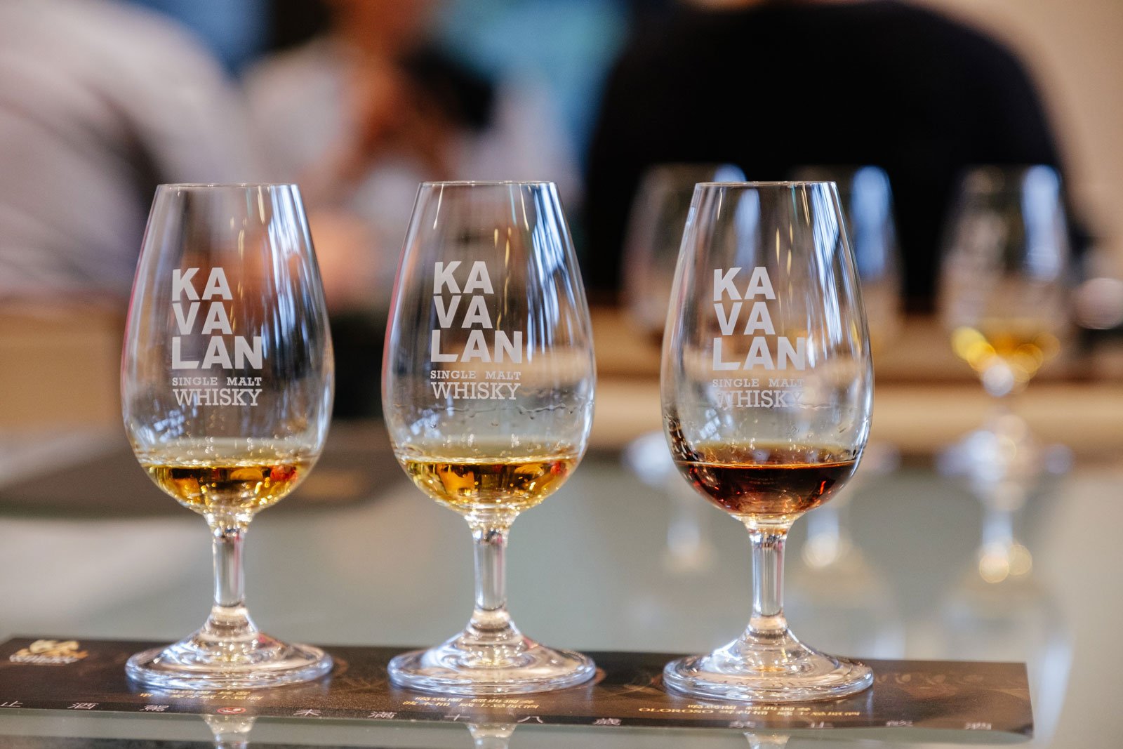 三杯Kavalan威士忌